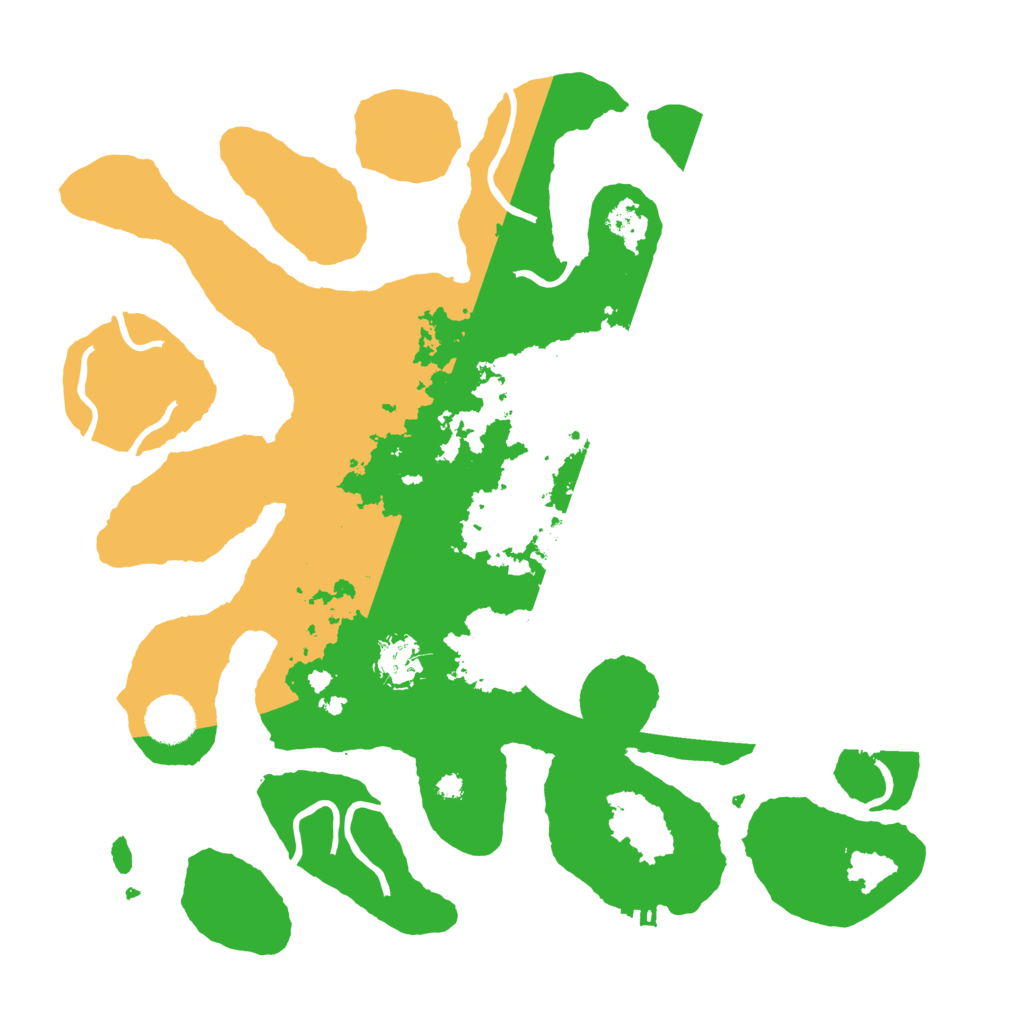 Biome Rust Map: Procedural Map, Size: 3700, Seed: 4125067