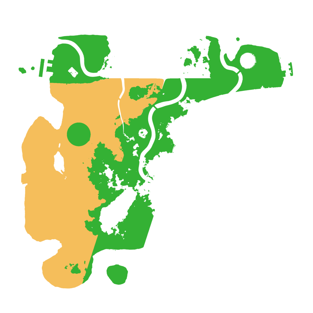 Biome Rust Map: Procedural Map, Size: 3500, Seed: 4722924