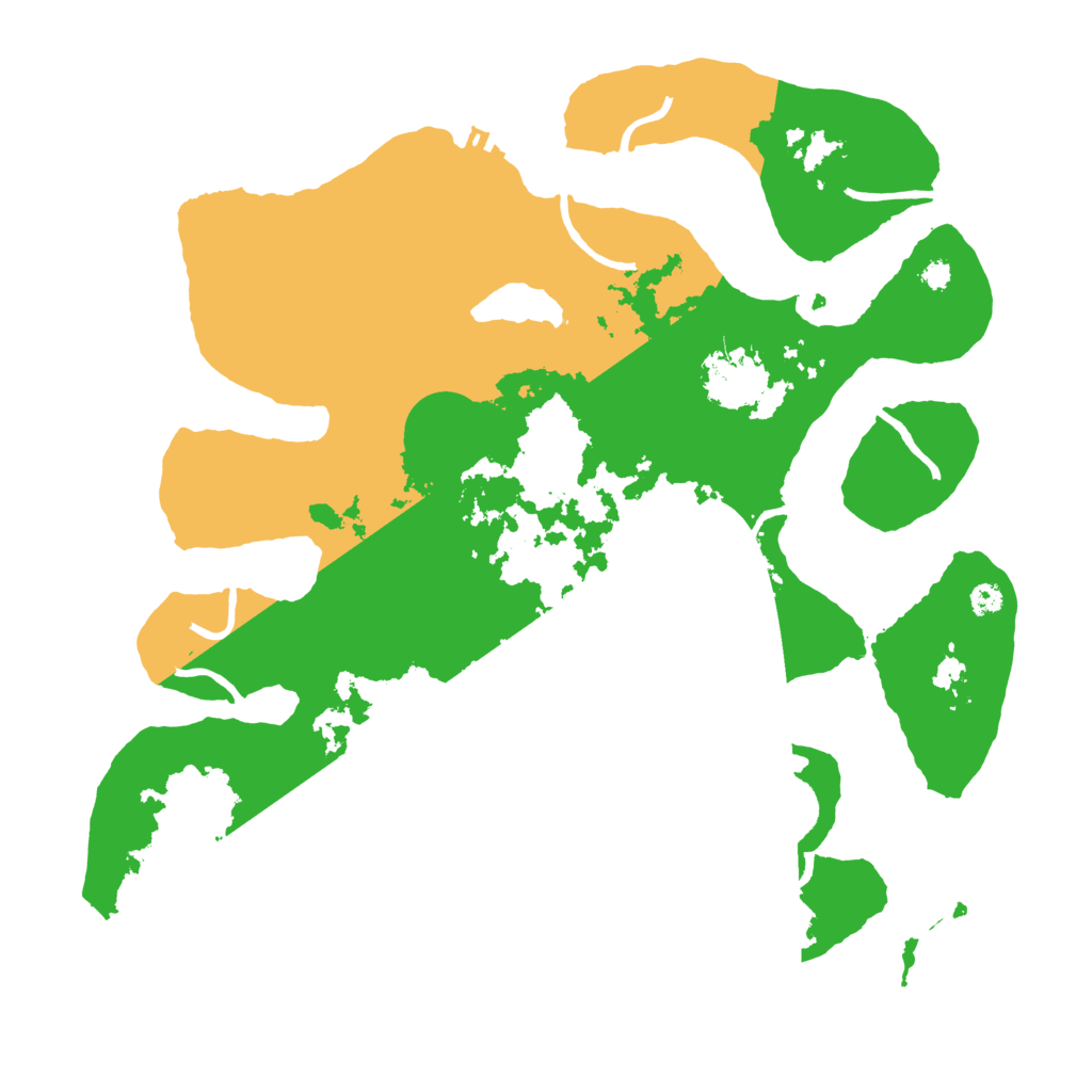 Biome Rust Map: Procedural Map, Size: 3500, Seed: 1558353