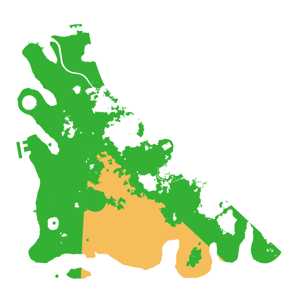Biome Rust Map: Procedural Map, Size: 3700, Seed: 5832961