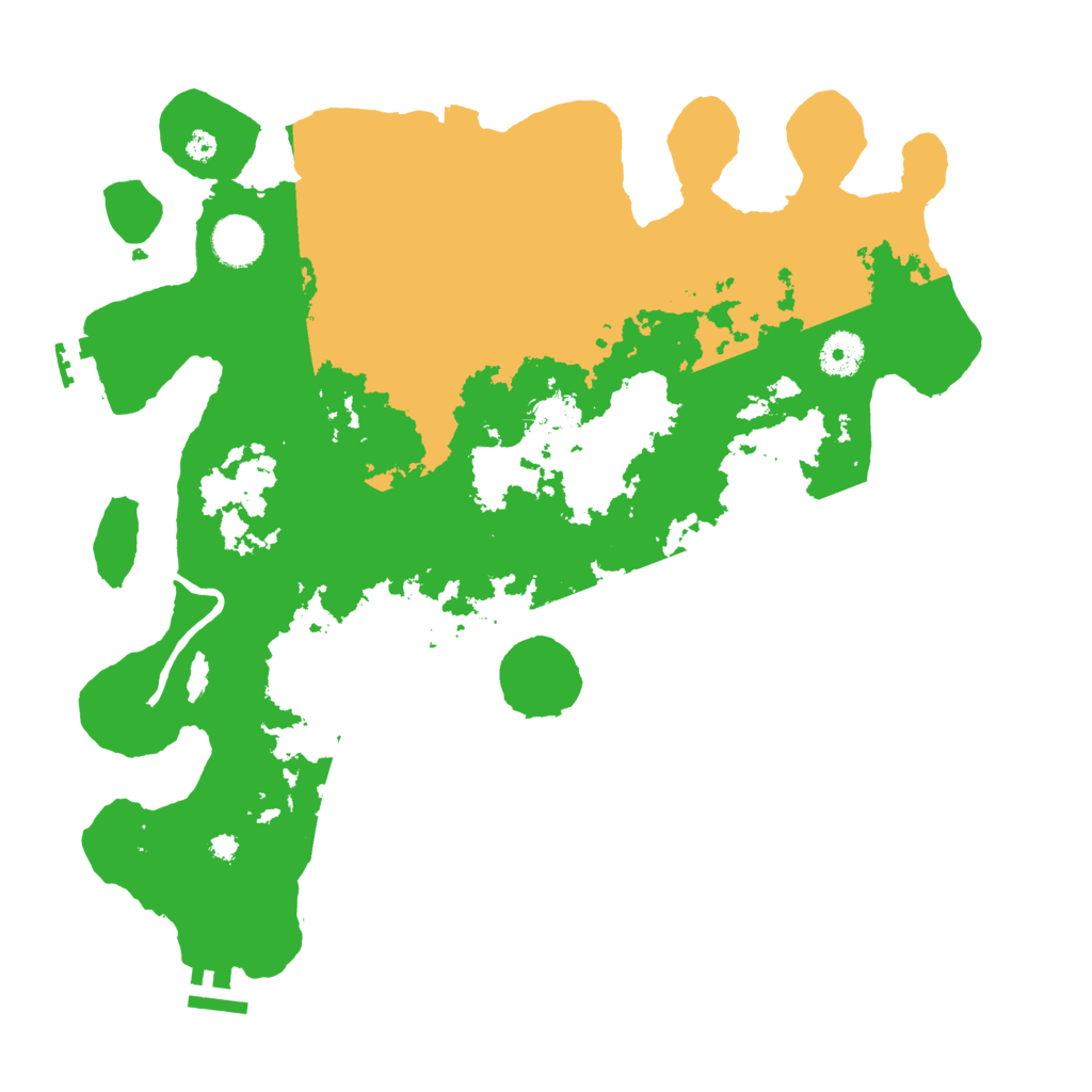Biome Rust Map: Procedural Map, Size: 3700, Seed: 3517842