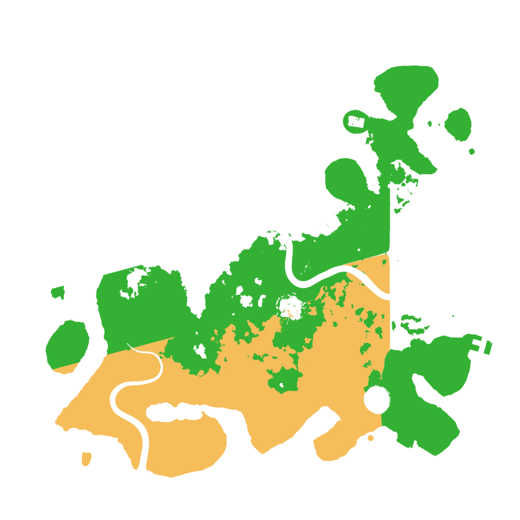 Biome Rust Map: Procedural Map, Size: 3500, Seed: 4755056