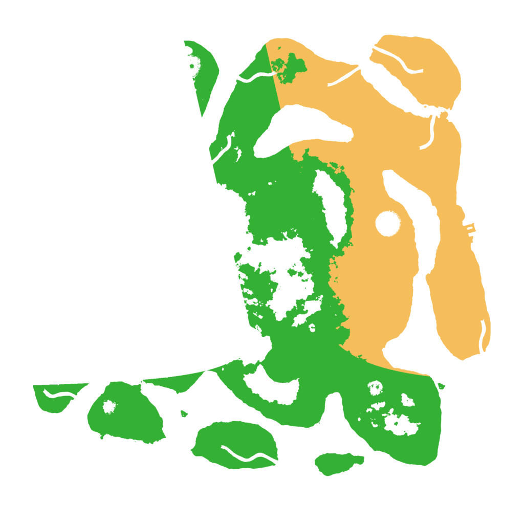 Biome Rust Map: Procedural Map, Size: 3700, Seed: 5092601