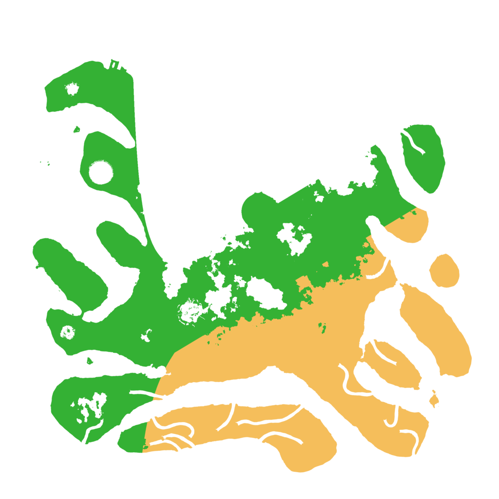 Biome Rust Map: Procedural Map, Size: 3700, Seed: 299734