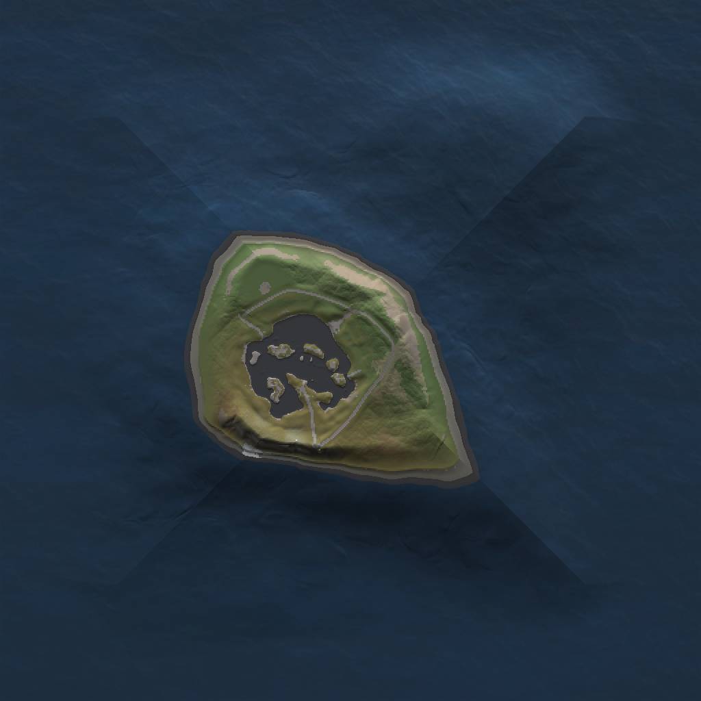 Rust Map: Barren, Size: 1000, Seed: 2464696, 3 Monuments