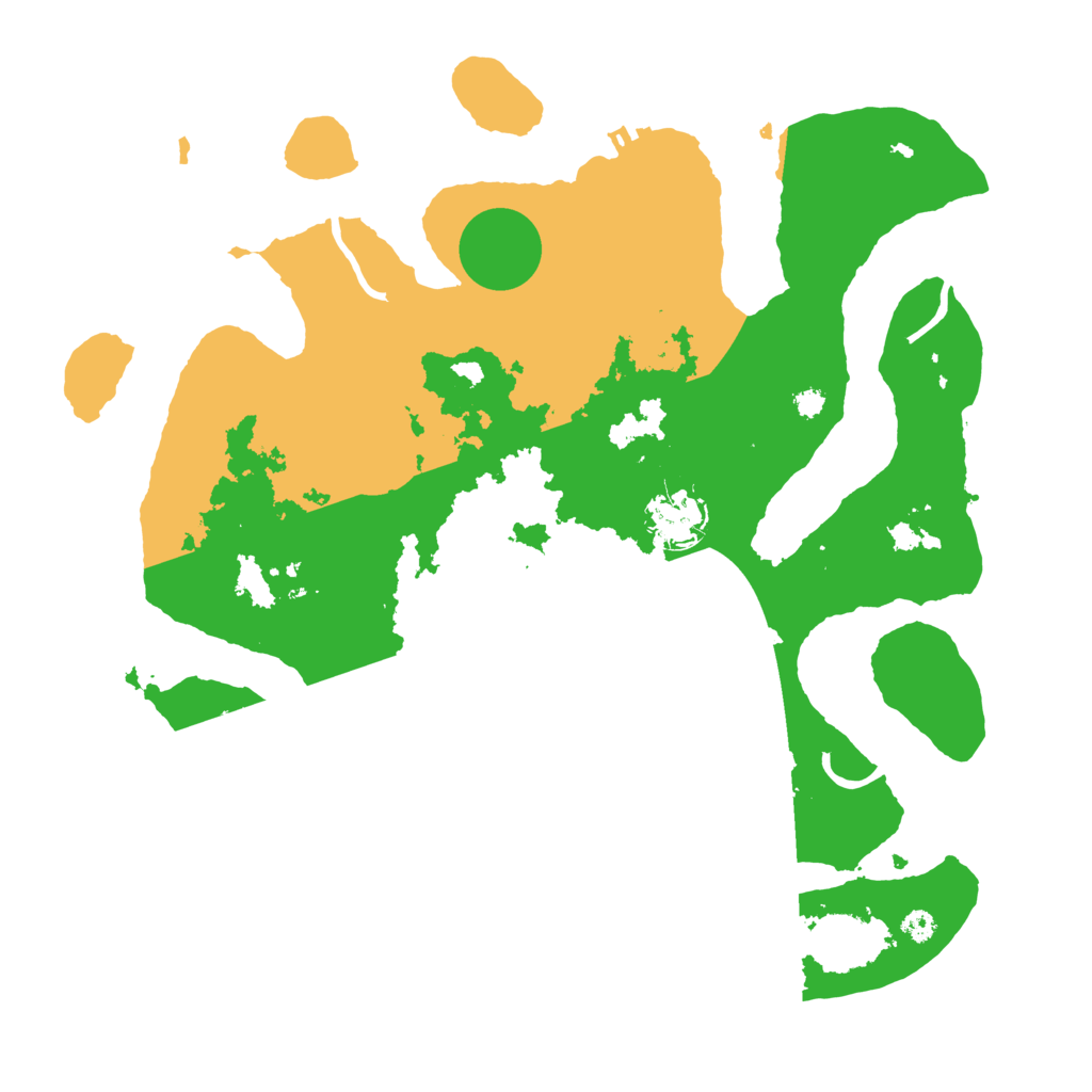 Biome Rust Map: Procedural Map, Size: 3500, Seed: 4014130