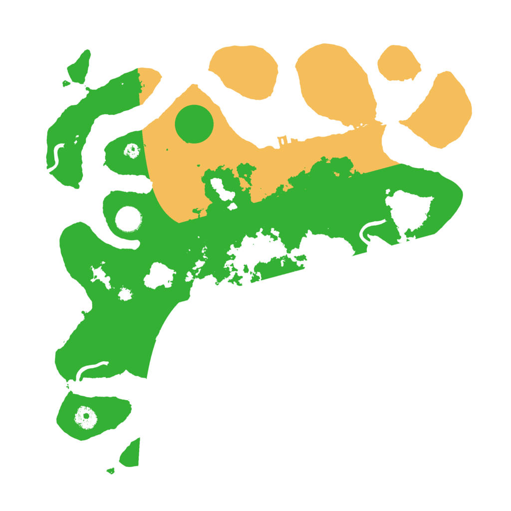 Biome Rust Map: Procedural Map, Size: 3500, Seed: 1821457