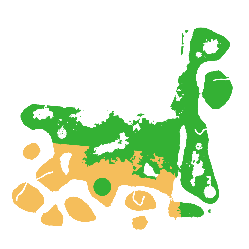 Biome Rust Map: Procedural Map, Size: 3700, Seed: 4537707