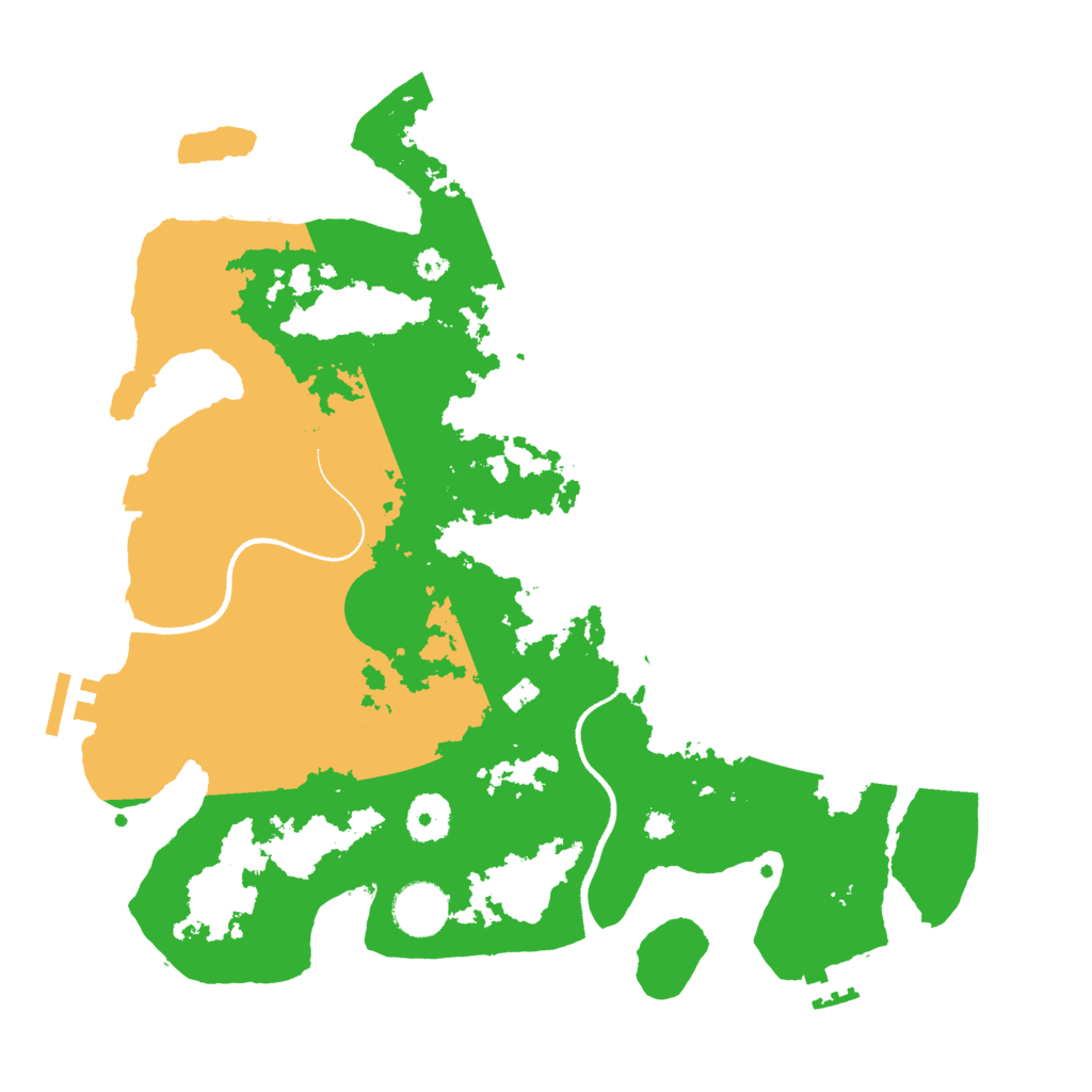 Biome Rust Map: Procedural Map, Size: 3500, Seed: 81582