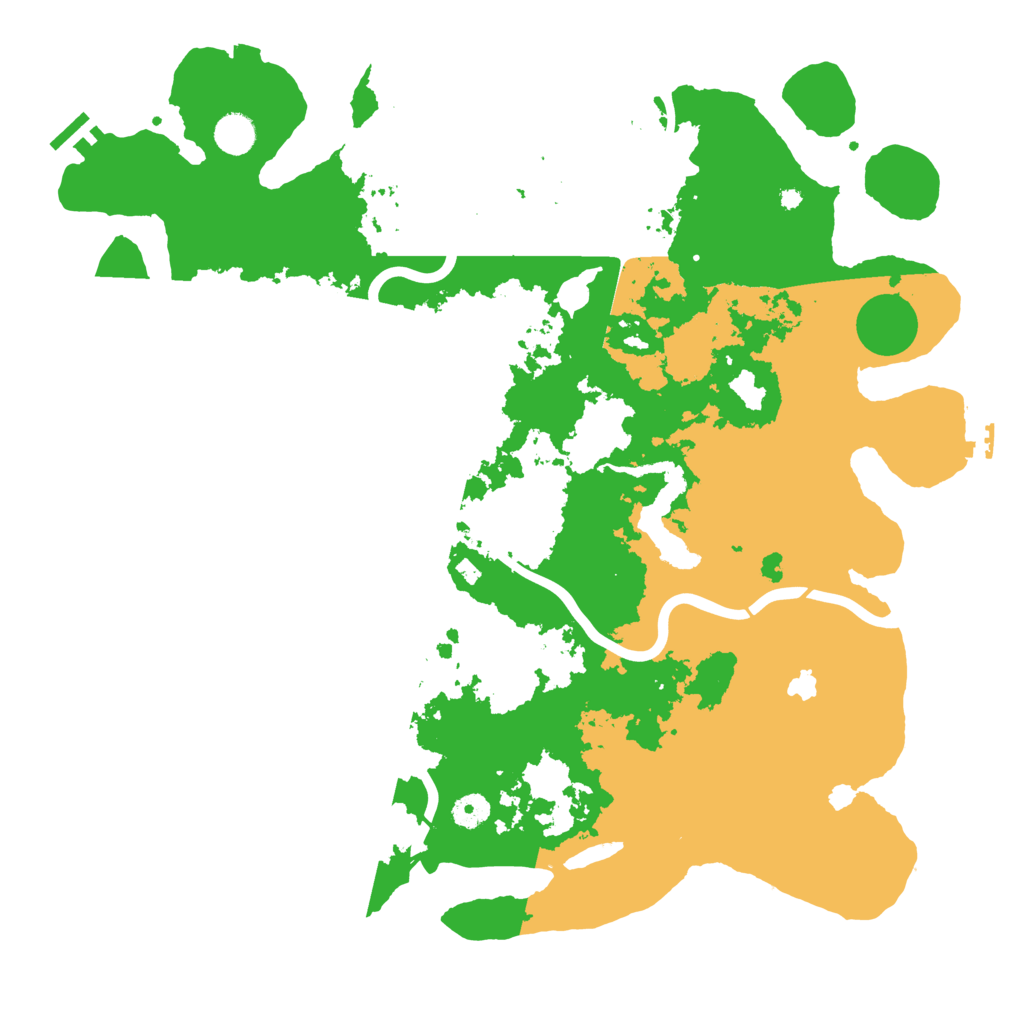 Biome Rust Map: Procedural Map, Size: 4400, Seed: 678125