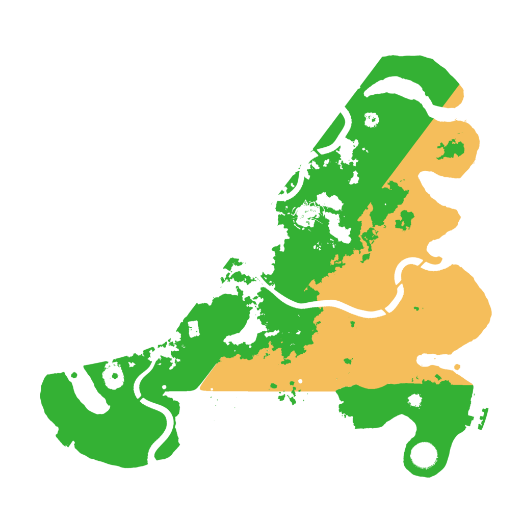 Biome Rust Map: Procedural Map, Size: 3500, Seed: 1570142