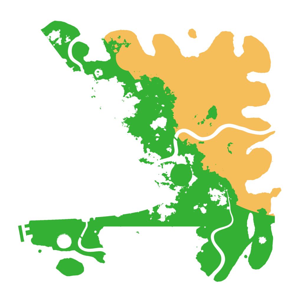 Biome Rust Map: Procedural Map, Size: 3700, Seed: 1732353