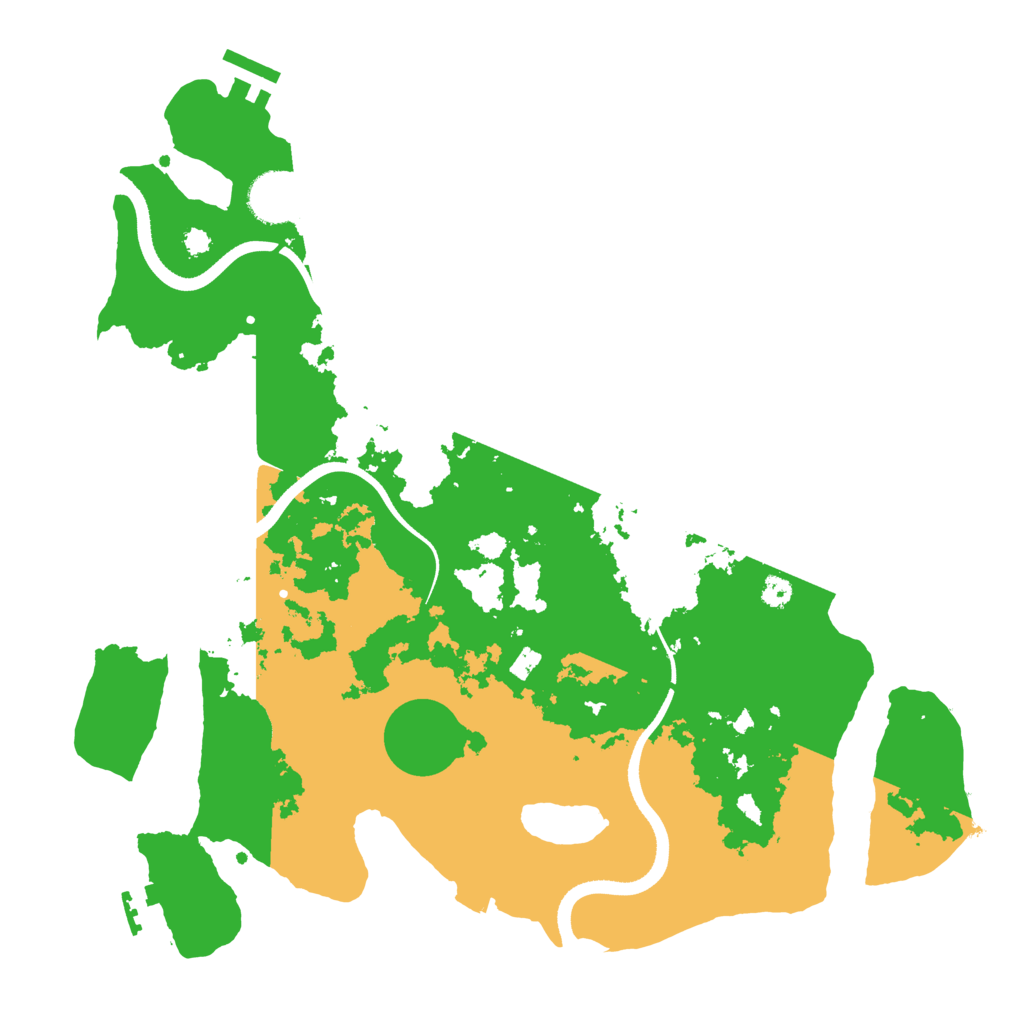 Biome Rust Map: Procedural Map, Size: 3500, Seed: 2418593