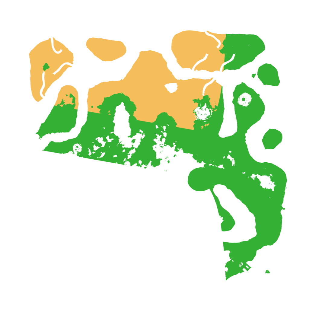 Biome Rust Map: Procedural Map, Size: 3500, Seed: 87958