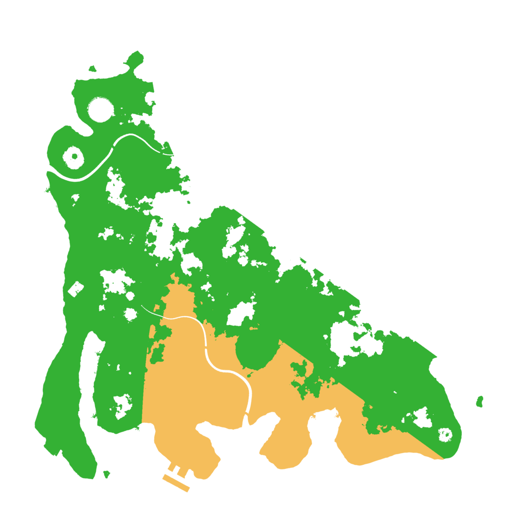 Biome Rust Map: Procedural Map, Size: 3700, Seed: 3481780