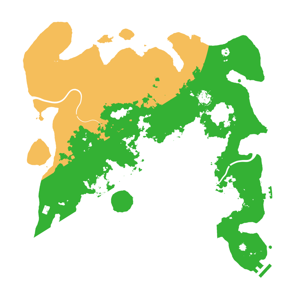 Biome Rust Map: Procedural Map, Size: 3700, Seed: 5364216