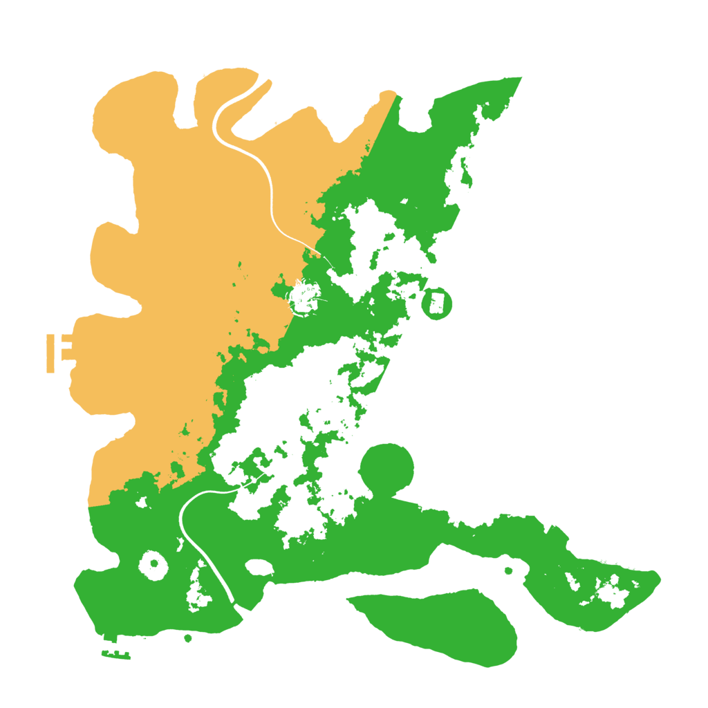 Biome Rust Map: Procedural Map, Size: 3700, Seed: 2881436