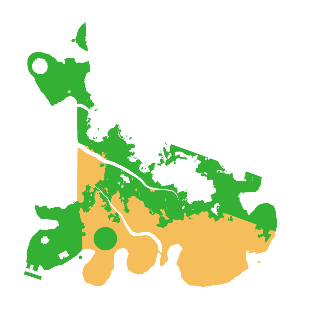Biome Rust Map: Procedural Map, Size: 3500, Seed: 5374