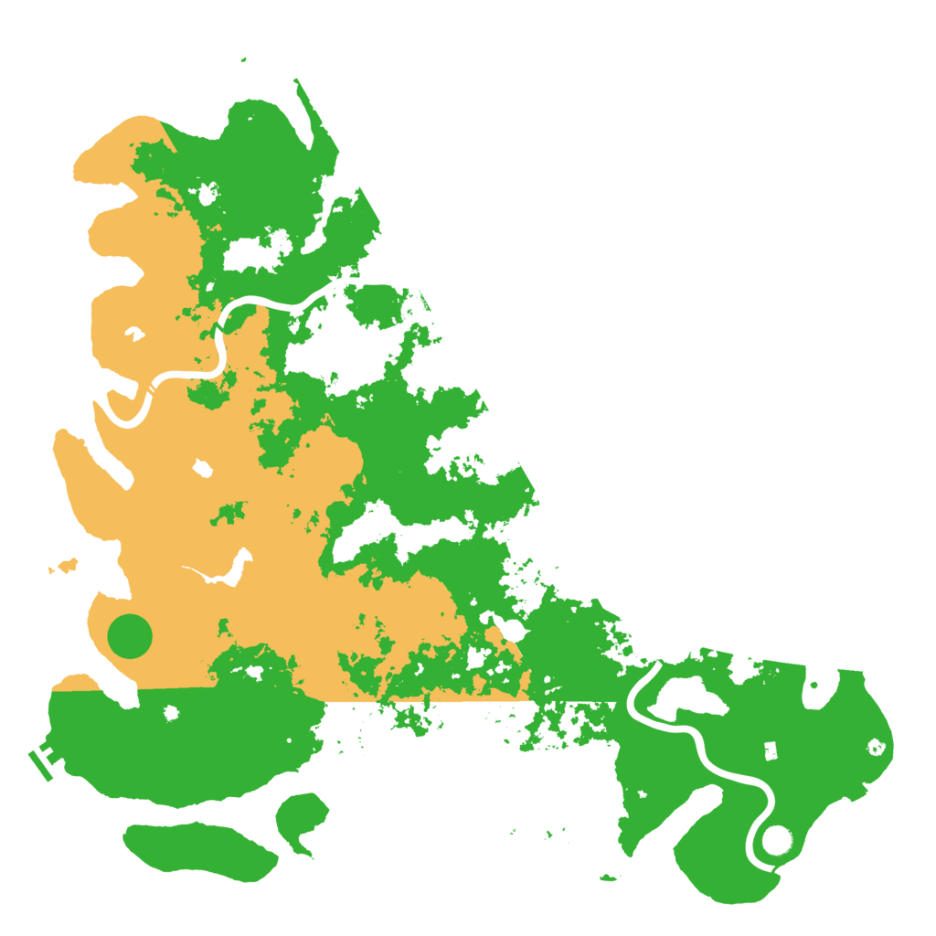 Biome Rust Map: Procedural Map, Size: 5500, Seed: 883522