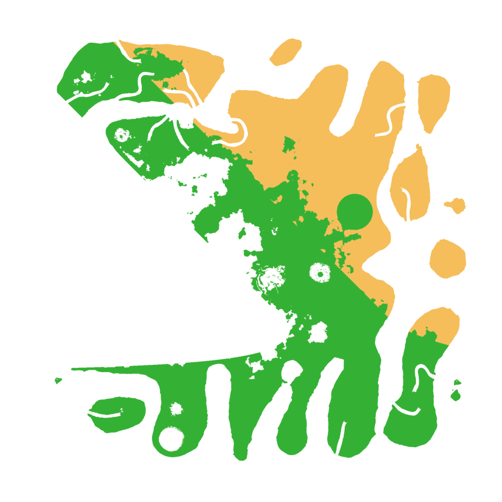 Biome Rust Map: Procedural Map, Size: 3700, Seed: 1083417