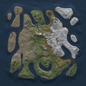 Thumbnail Rust Map: Procedural Map, Size: 3500, Seed: 5808102, 14 Monuments