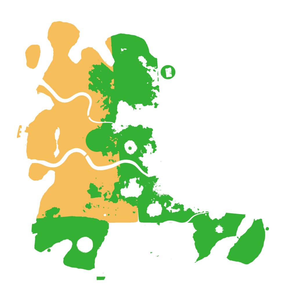 Biome Rust Map: Procedural Map, Size: 3500, Seed: 5808102