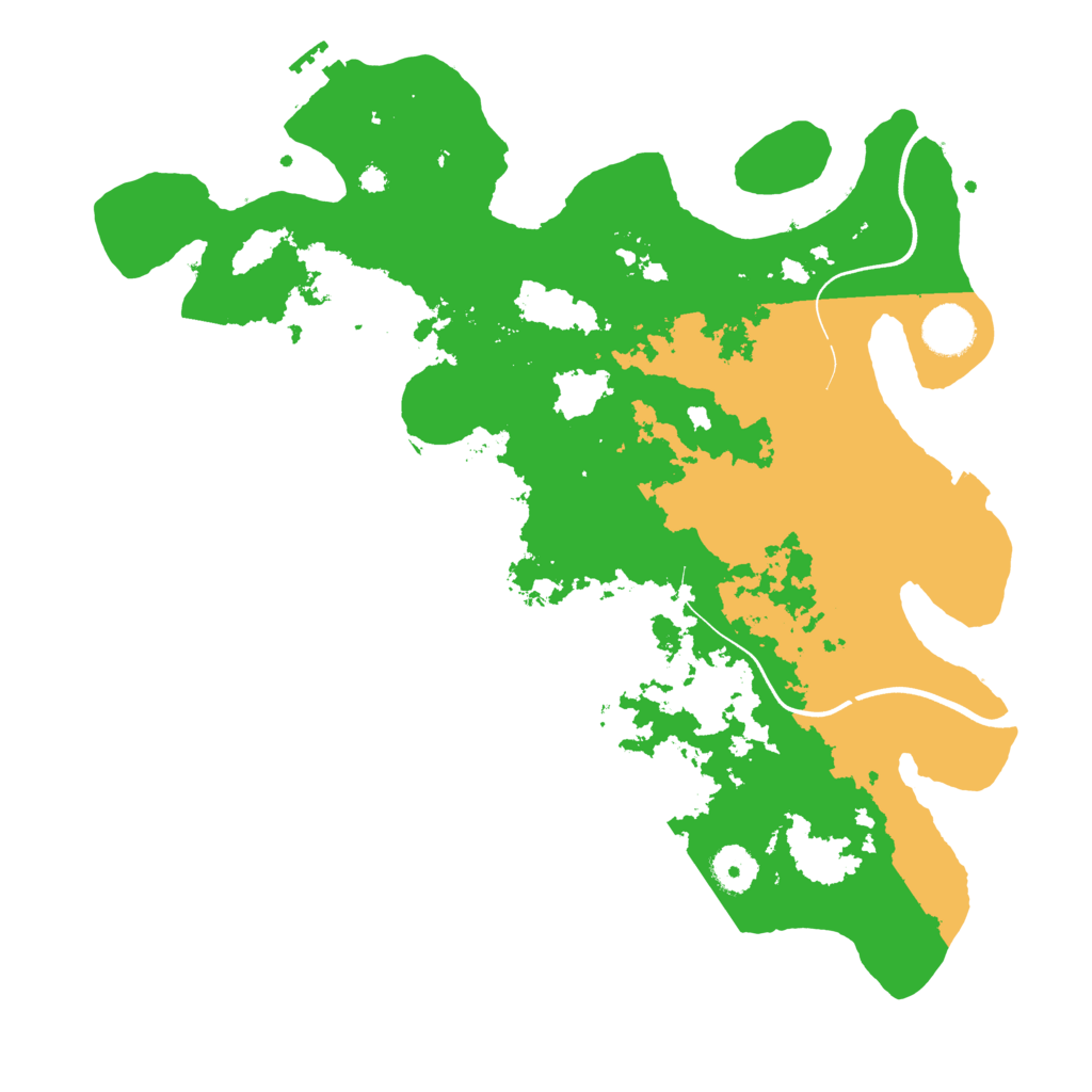 Biome Rust Map: Procedural Map, Size: 3700, Seed: 4137067