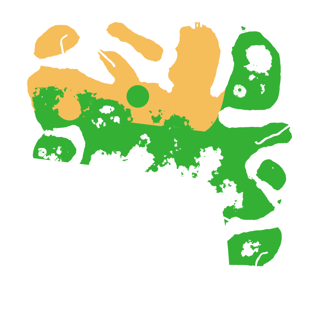 Biome Rust Map: Procedural Map, Size: 3700, Seed: 4233441