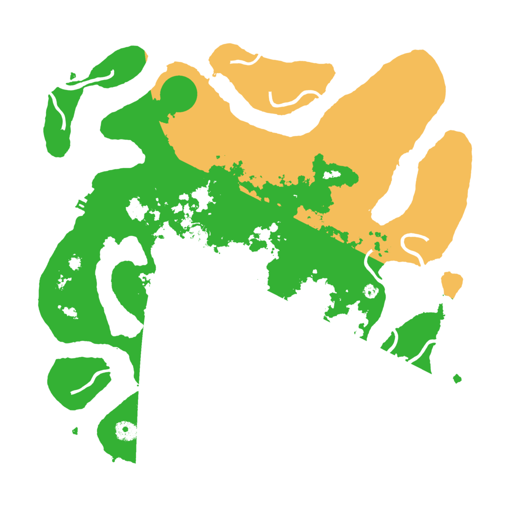 Biome Rust Map: Procedural Map, Size: 3700, Seed: 1897411