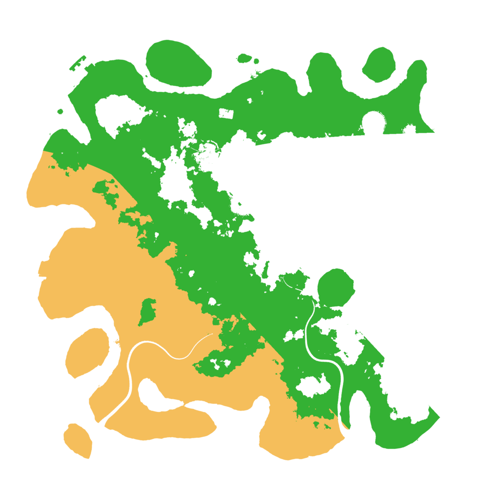 Biome Rust Map: Procedural Map, Size: 3700, Seed: 5245612