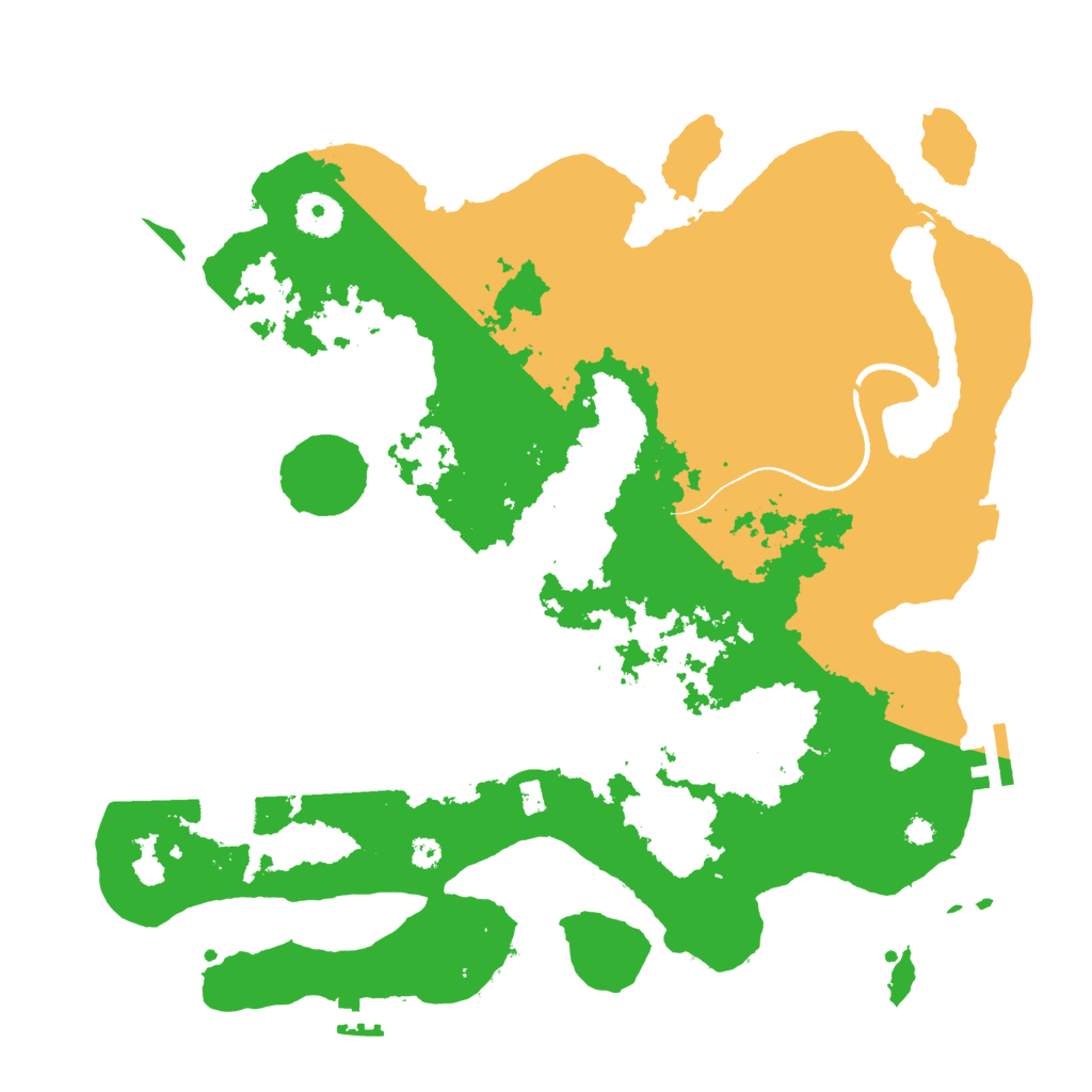 Biome Rust Map: Procedural Map, Size: 3550, Seed: 501338