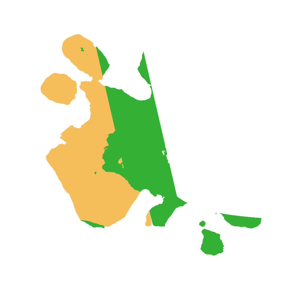 Biome Rust Map: Procedural Map, Size: 2000, Seed: 3639