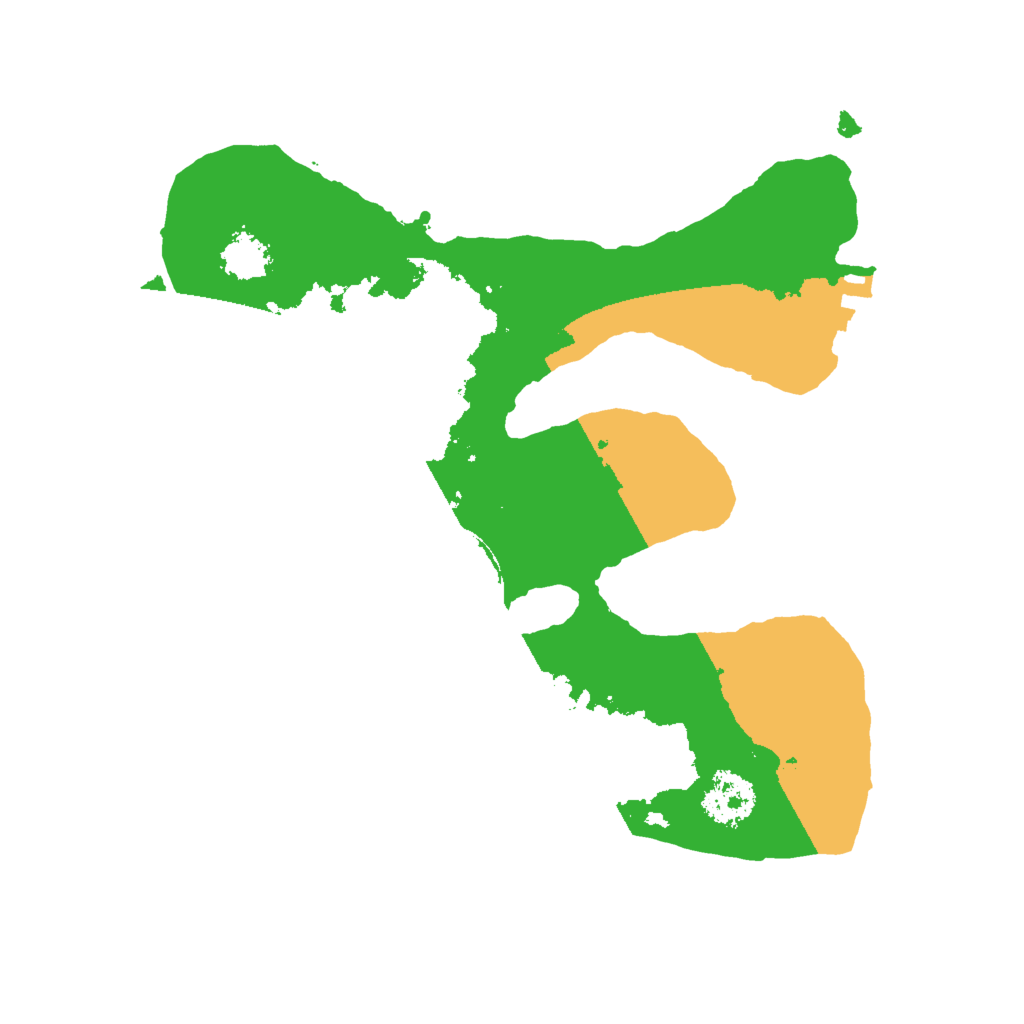 Biome Rust Map: Procedural Map, Size: 2000, Seed: 232342