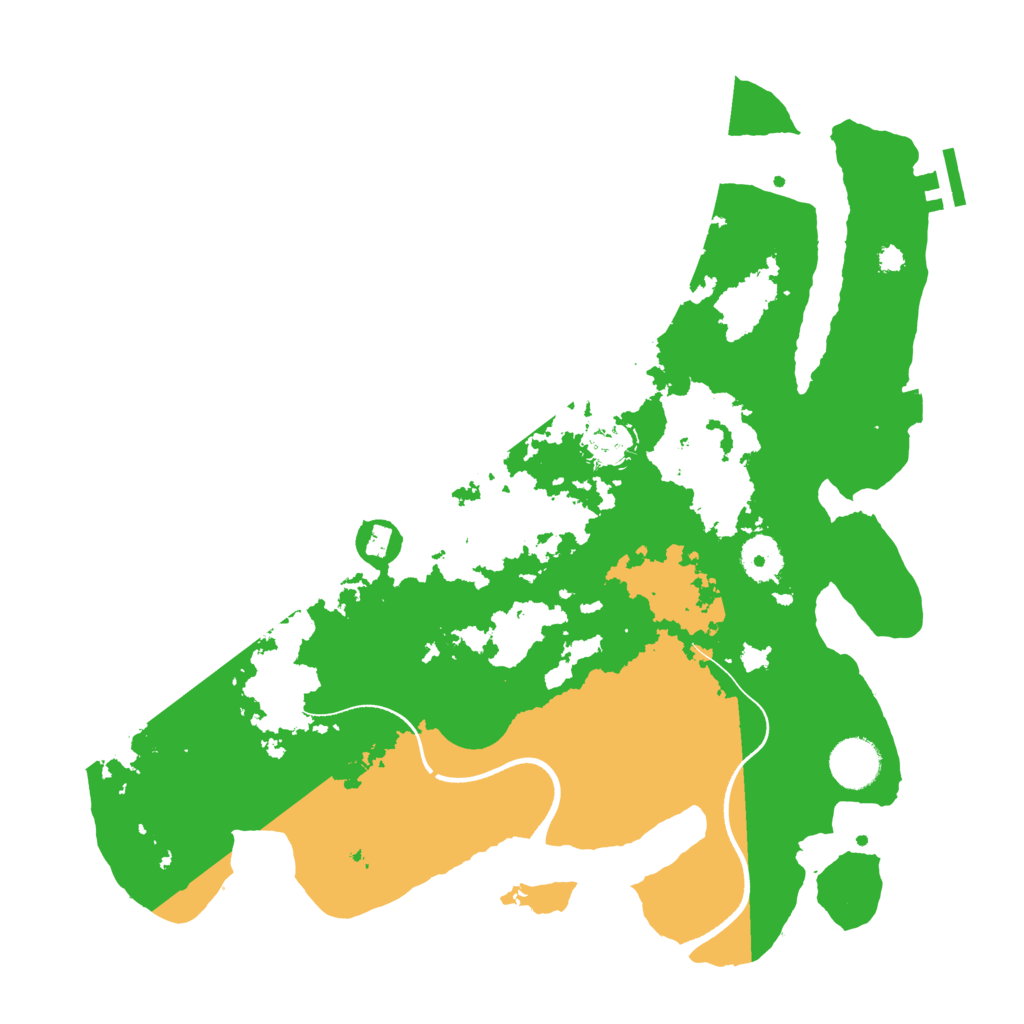 Biome Rust Map: Procedural Map, Size: 3550, Seed: 206943