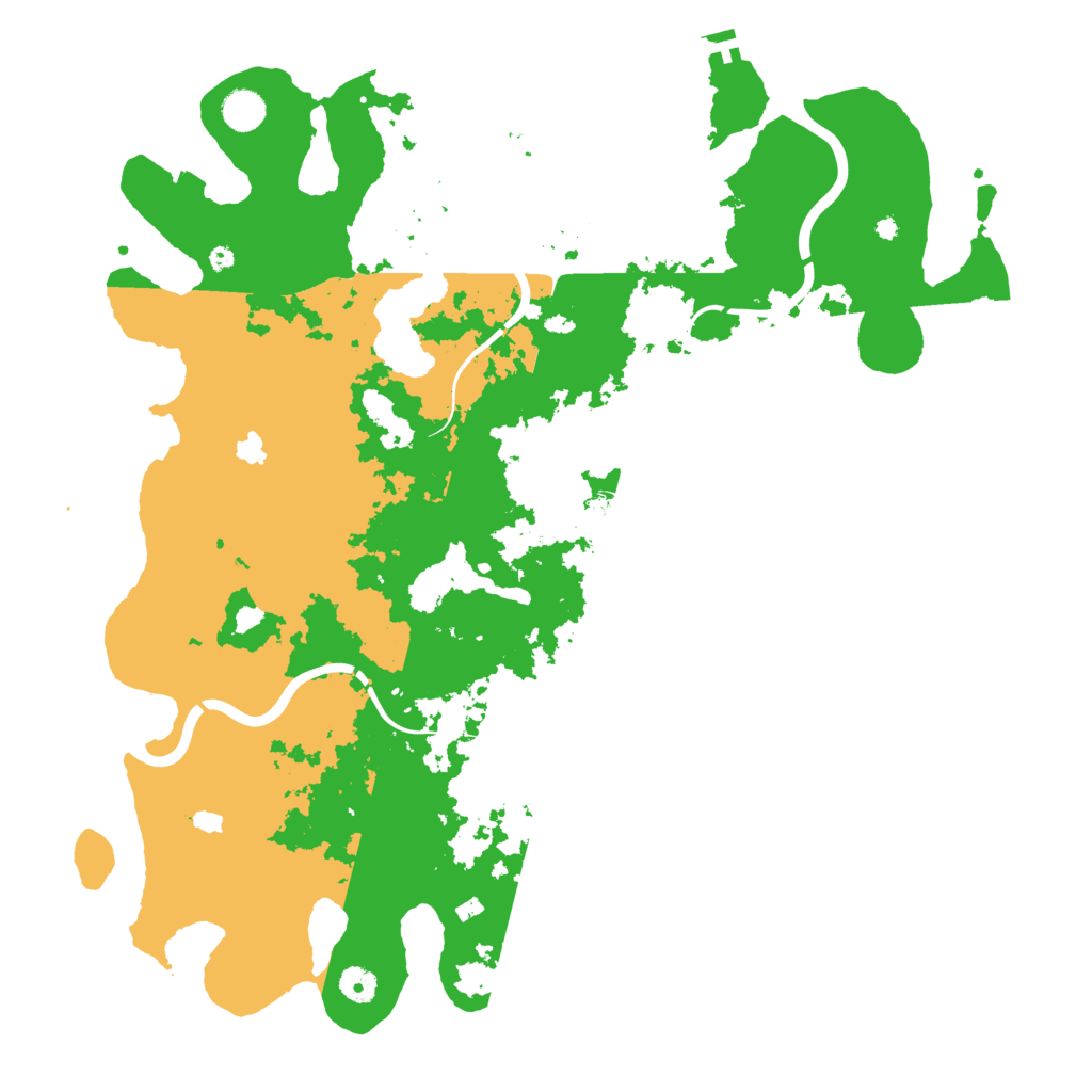 Biome Rust Map: Procedural Map, Size: 4500, Seed: 1354001