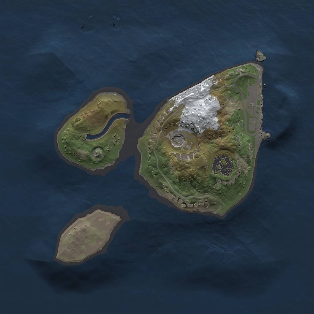 Rust Map: Procedural Map, Size: 1500, Seed: 63630073, 6 Monuments