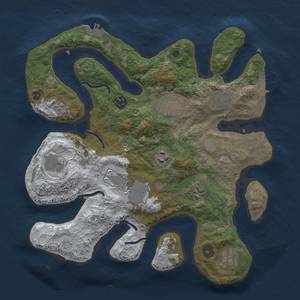 Thumbnail Rust Map: Procedural Map, Size: 3500, Seed: 4687444, 18 Monuments