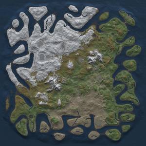 Thumbnail Rust Map: Procedural Map, Size: 6000, Seed: 4268954, 19 Monuments