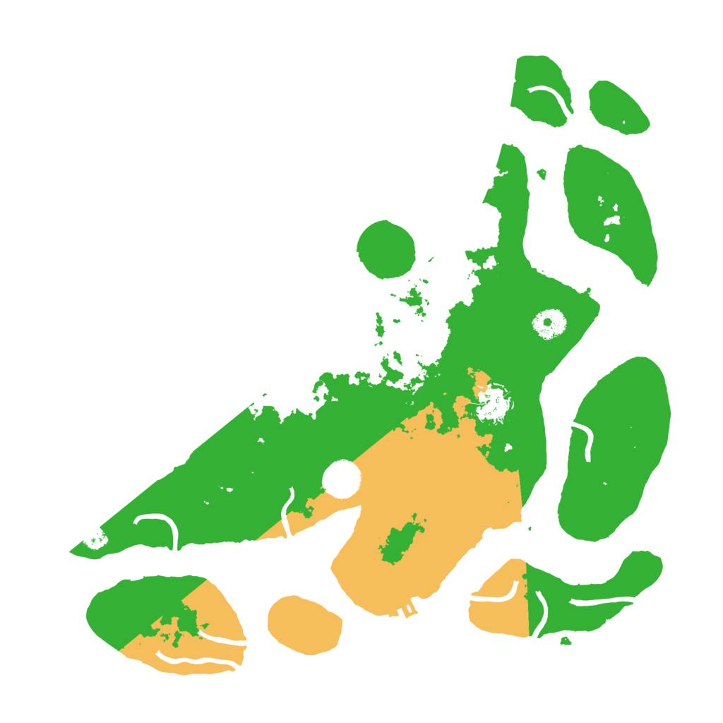 Biome Rust Map: Procedural Map, Size: 3500, Seed: 442120334