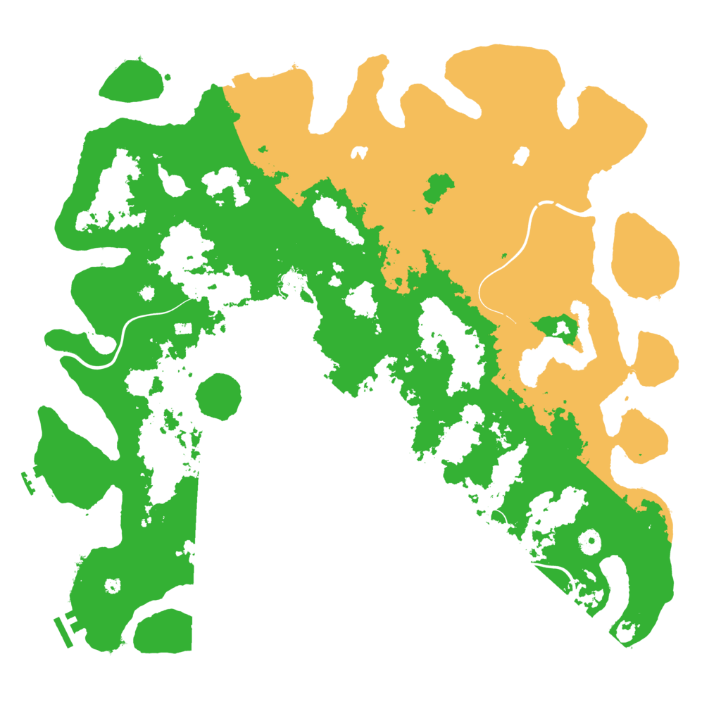 Biome Rust Map: Procedural Map, Size: 4500, Seed: 161049