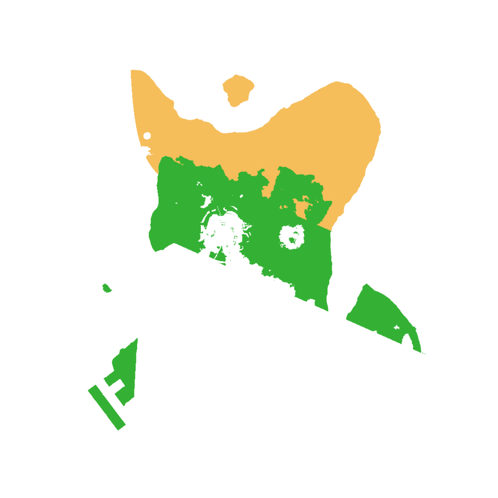 Biome Rust Map: Procedural Map, Size: 2000, Seed: 17424