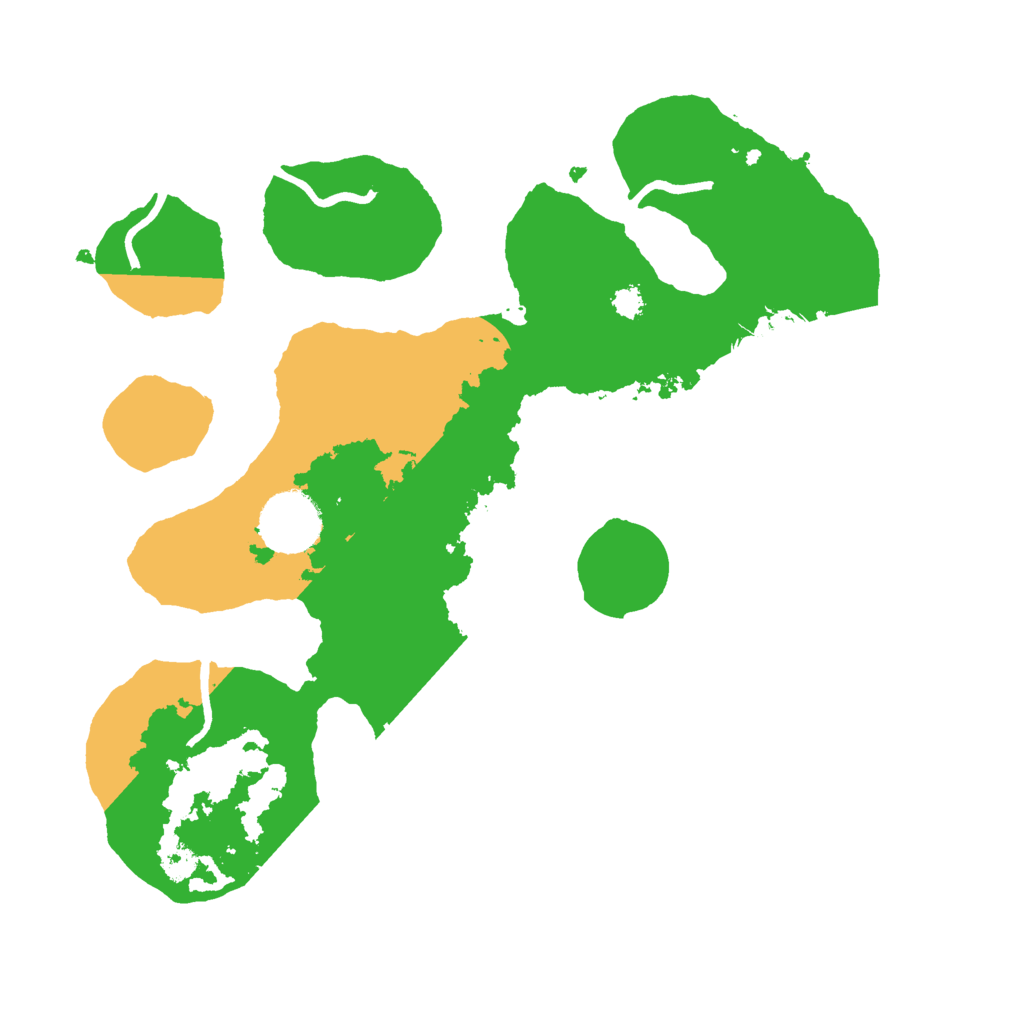 Biome Rust Map: Procedural Map, Size: 3000, Seed: 564657658