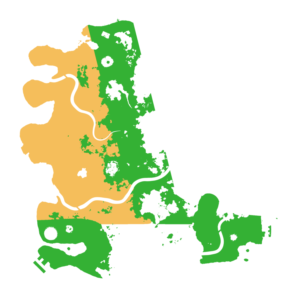 Biome Rust Map: Procedural Map, Size: 4000, Seed: 12543