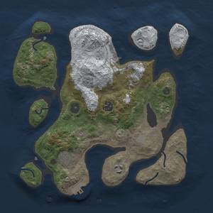 Thumbnail Rust Map: Procedural Map, Size: 3100, Seed: 1, 14 Monuments