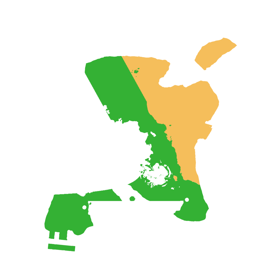 Biome Rust Map: Procedural Map, Size: 2000, Seed: 50001