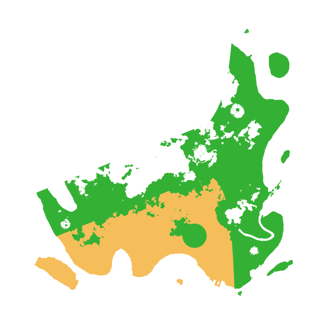 Biome Rust Map: Procedural Map, Size: 3500, Seed: 863297