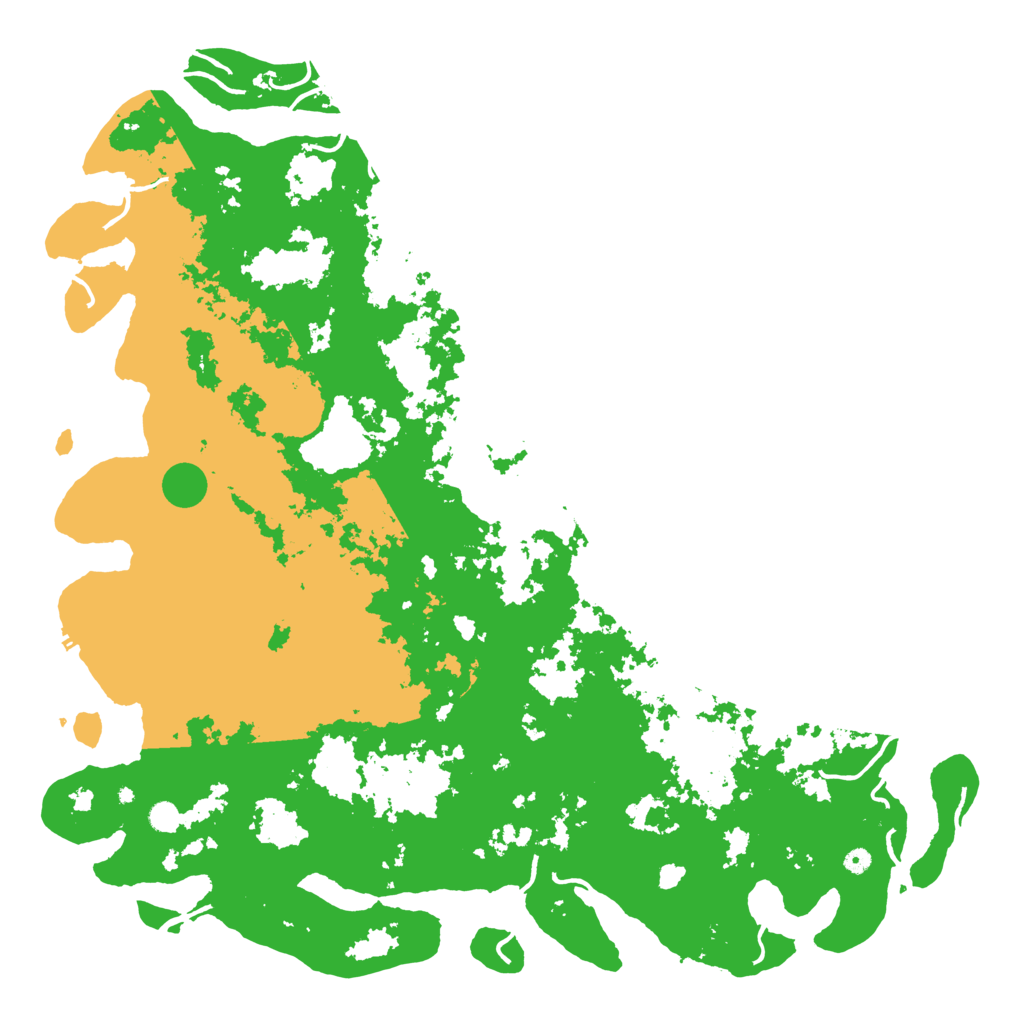 Biome Rust Map: Procedural Map, Size: 6000, Seed: 6542172