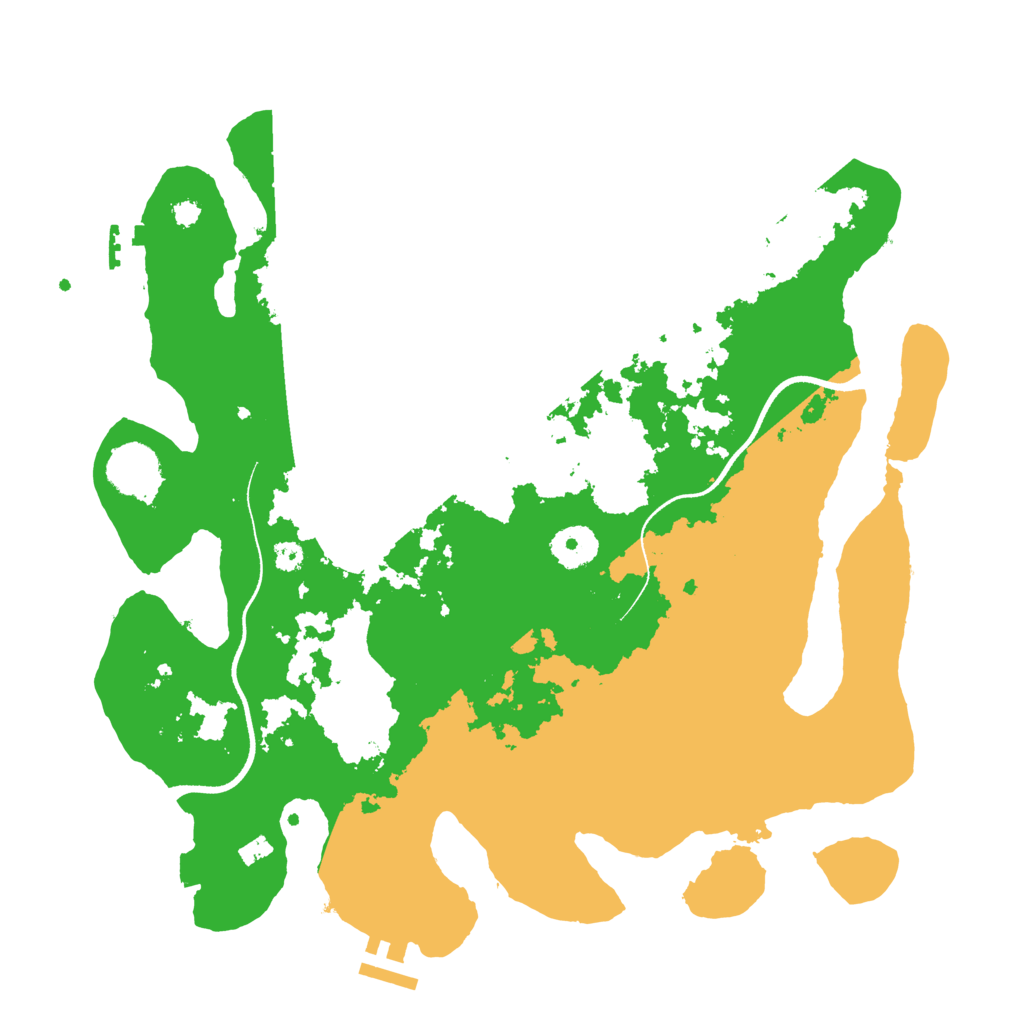 Biome Rust Map: Procedural Map, Size: 3500, Seed: 1354213