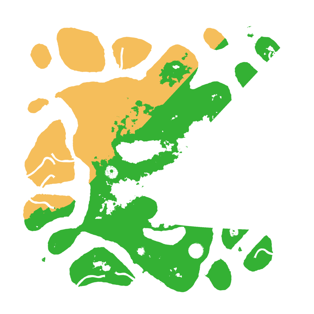 Biome Rust Map: Procedural Map, Size: 3700, Seed: 464090