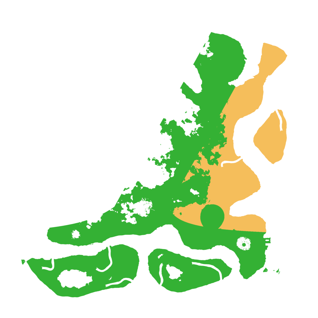 Biome Rust Map: Procedural Map, Size: 3500, Seed: 715224